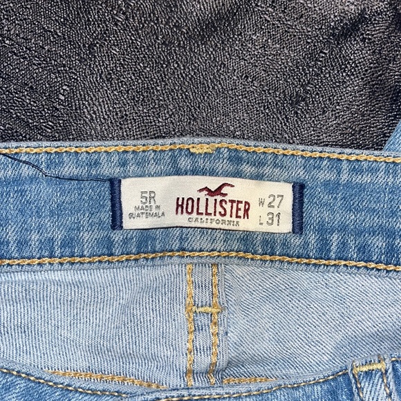 Hollister Light Wash Skinny Jeans - size 5R (W27 L31) - Picture 4 of 5